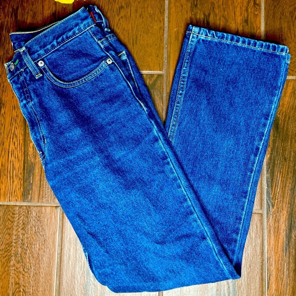 Tommy Hilfiger Bootcut Dark Wash Denim Jeans Vintage - Picture 2 of 6